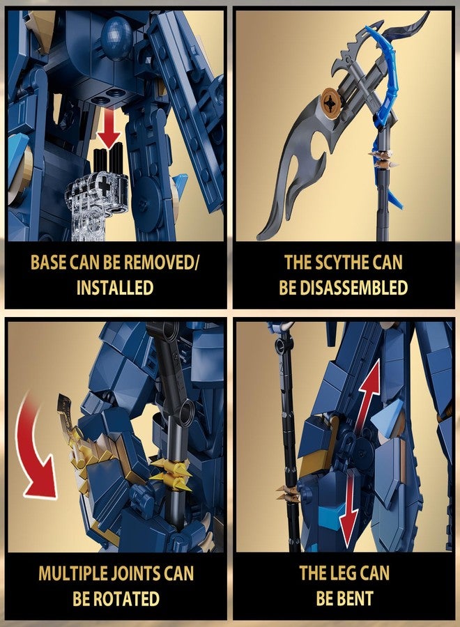 BNG Mech Building Sets for Adults,Robot Models Kits Collectible Toy,Cool Mecha Building Blocks,Creative Gift for Teens Boys 8+ (997 PCS) - Image 3